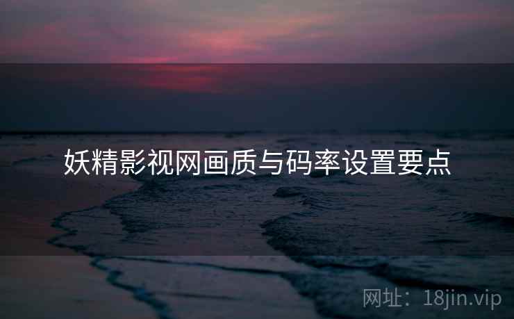 妖精影视网画质与码率设置要点  第1张