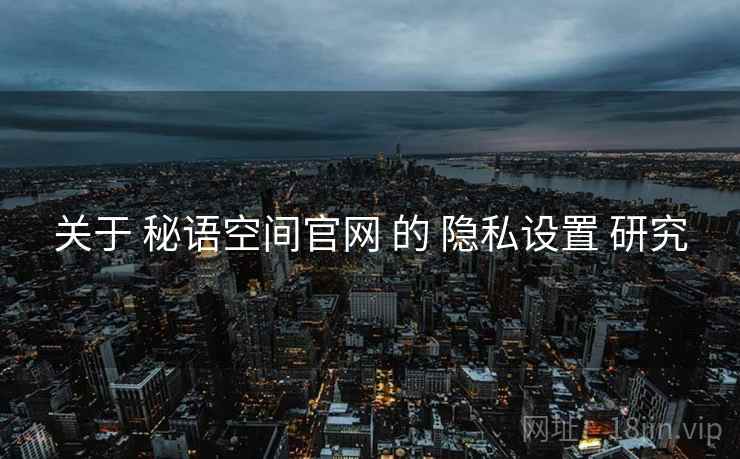 关于 秘语空间官网 的 隐私设置 研究  第2张
