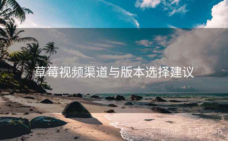 草莓视频渠道与版本选择建议  第2张