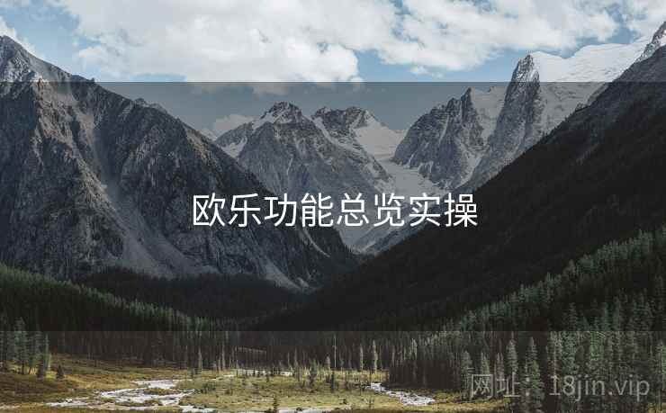 欧乐功能总览实操  第2张