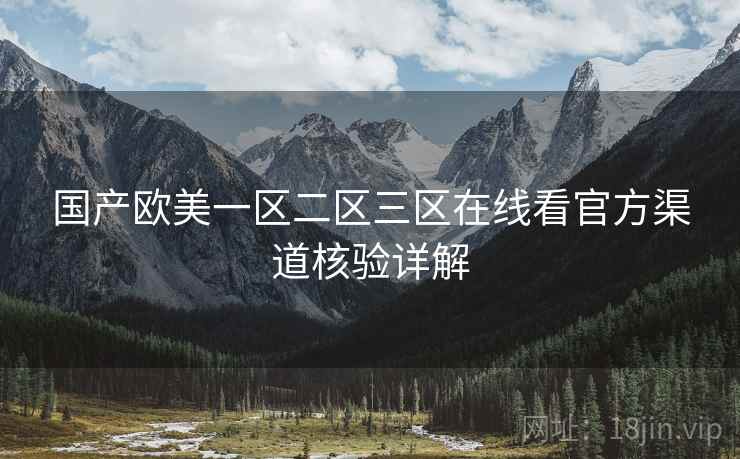 国产欧美一区二区三区在线看官方渠道核验详解  第1张
