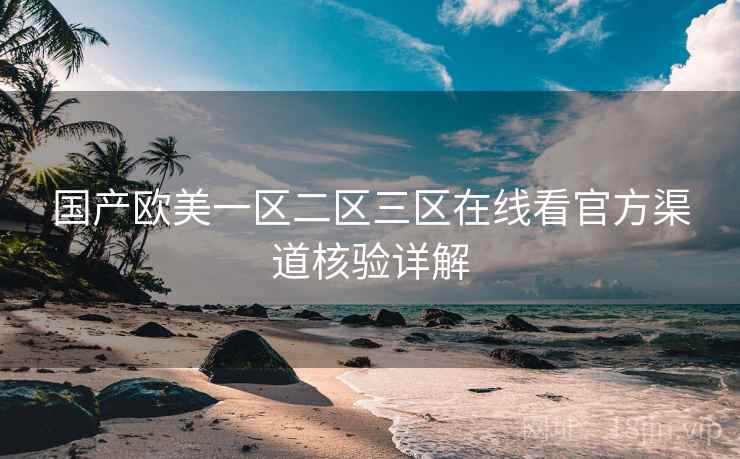 国产欧美一区二区三区在线看官方渠道核验详解  第2张