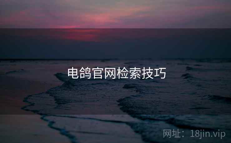 电鸽官网检索技巧  第2张